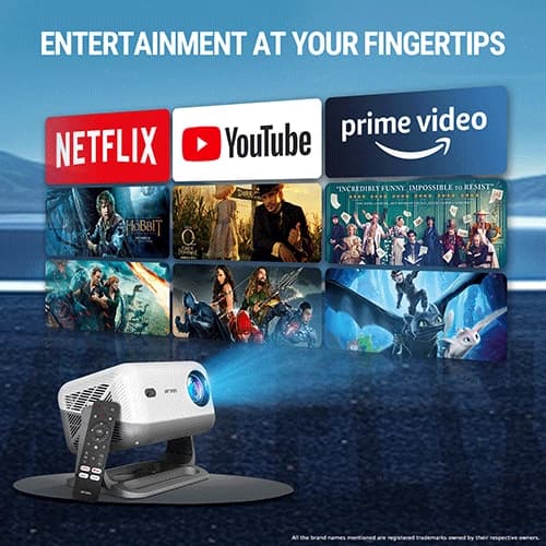 Ant Esports View 711 Ai Grey and White Projector