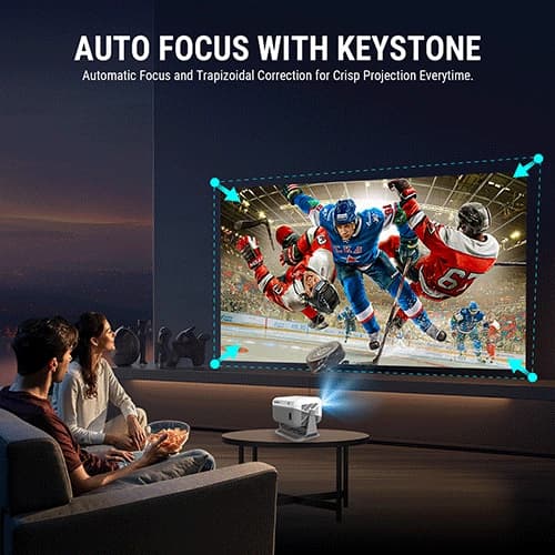 Ant Esports View 711 Ai Grey and White Projector