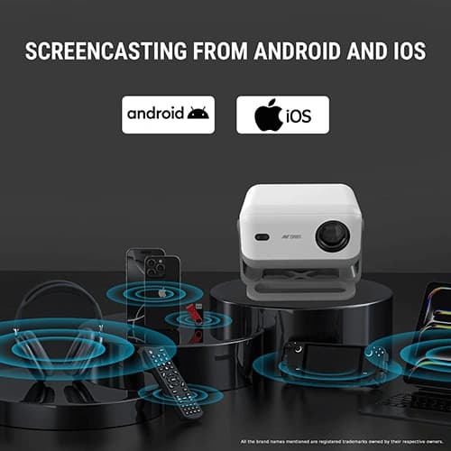 Ant Esports View 711 Ai Grey and White Projector