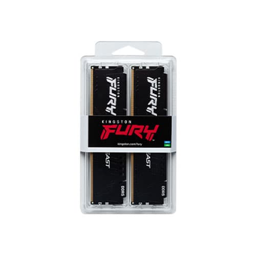 Kingston Fury Beast 32GB (16GBx2) DDR5 6000MHz Desktop RAM (Black)