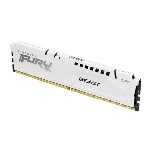 Kingston Fury Beast 16GB (16GBx1) DDR5 6000MHz White Desktop RAM