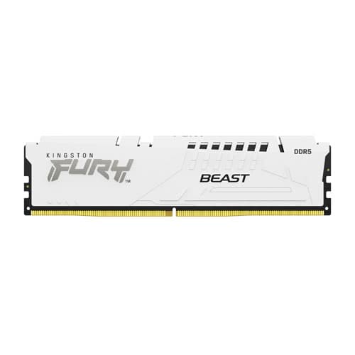 Kingston Fury Beast 16GB (16GBx1) DDR5 6000MHz White Desktop RAM