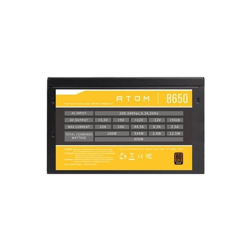 Antec ATOM B650 650 Watt 80 Plus Bronze Certification