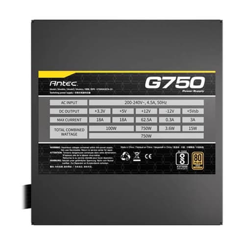 Antec G750 80 Plus Gold SMPS