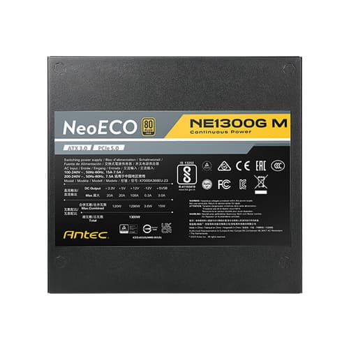 Antec NE1300G M ATX 3.0 SMPS - 1300 Watt 80 Plus Gold SMPS
