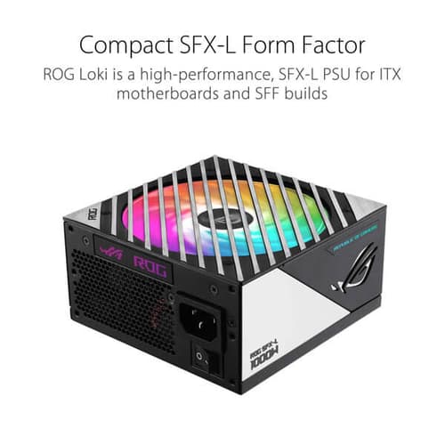 Asus ROG Loki SFX-L 1000 Watt 80 Plus Platinum ATX 3.0 SMPS