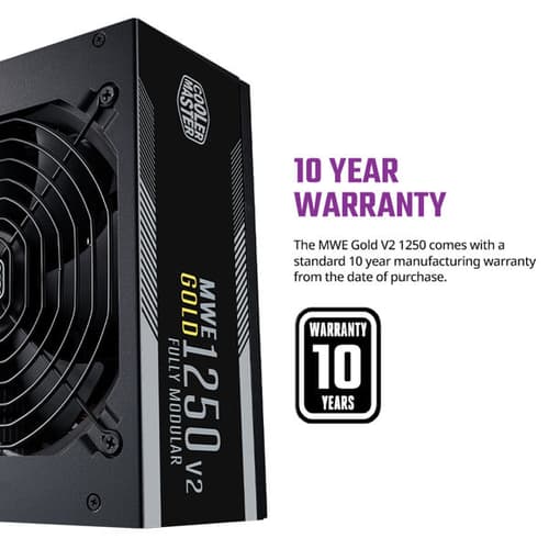 Cooler Master MWE 1250 V2 1250 Watt 80 Plus Gold SMPS