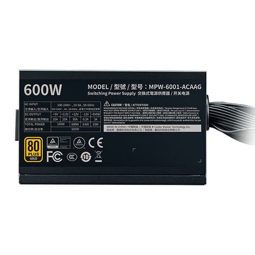 Cooler Master G600 600 Watt 80 Plus Gold SMPS