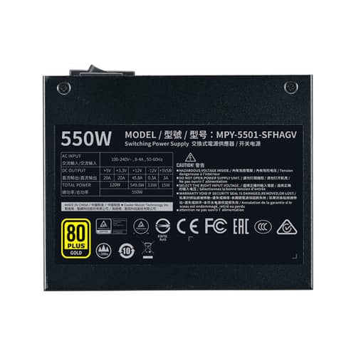 Cooler Master V550 SFX 80 Plus Gold SMPS