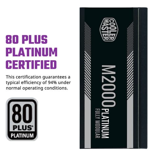Cooler Master M2000 Platinum 2000 Watt 80 Plus Platinum SMPS