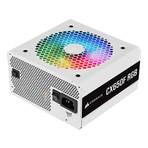 Corsair CX650F RGB White 650 Watt 80 Plus Bronze SMPS