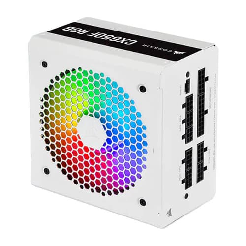 Corsair CX650F RGB White 650 Watt 80 Plus Bronze SMPS