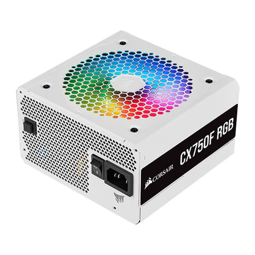 Corsair CX750F RGB 80 Plus Bronze SMPS (White)