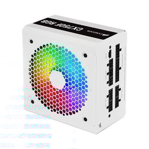 Corsair CX750F RGB 80 Plus Bronze SMPS (White)