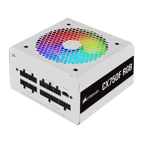Corsair CX750F RGB 80 Plus Bronze SMPS (White)