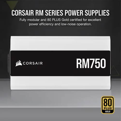 Corsair RM750 White 750 Watt 80 Plus Gold SMPS