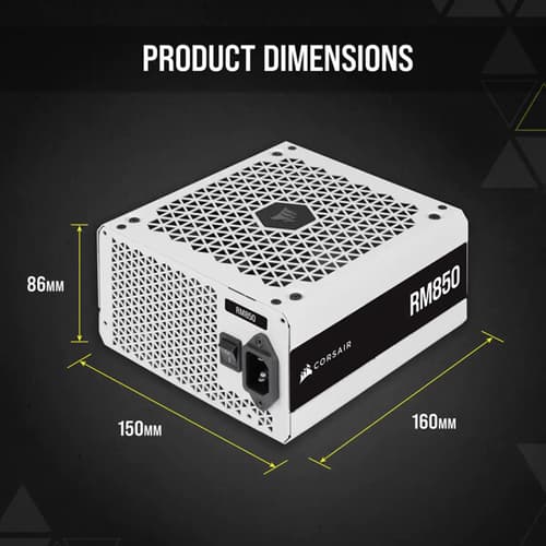 Corsair RM850 White 850 Watt 80 Plus Gold SMPS (CP-9020232-IN)