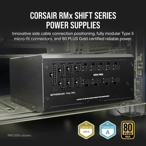 Corsair RM1000x Shift 1000 Watt 80 Plus Gold ATX 3.1 SMPS