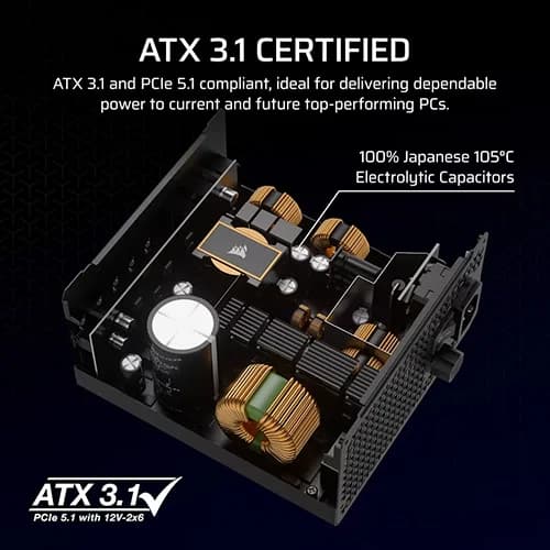 Corsair RM850x Gold ATX 3.1 Fully Modular Smps