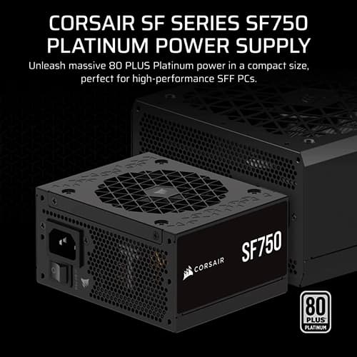 Corsair SF750 Platinum ATX 3.1 Fully Modular SFX Smps
