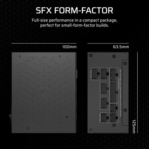 Corsair SF750 Platinum ATX 3.1 Fully Modular SFX Smps