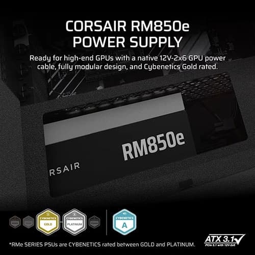 Corsair RM850e ATX 3.1 Cybenetics Gold Fully Modular Smps