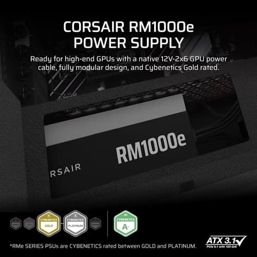 Corsair RM1000e ATX 3.1 Cybenetics Gold Fully Modular Smps