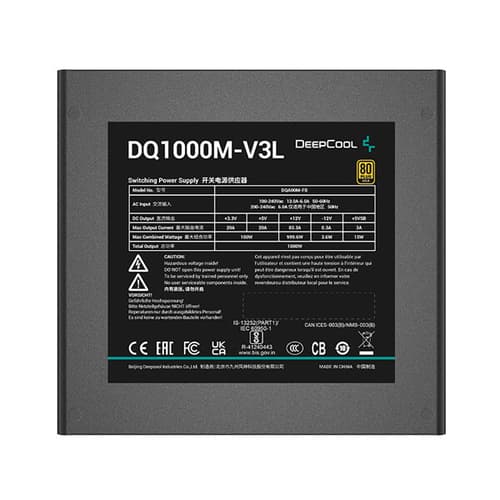 Deepcool DQ1000M-V3L 1000 Watt 80 Plus Gold SMPS