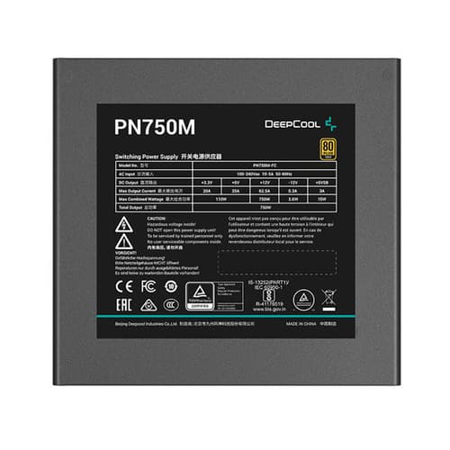 DeepCool PN750M ATX 3.1 750 Watt 80 Plus Gold SMPS