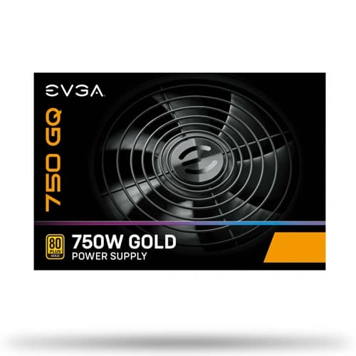 EVGA 750 GQ ATX 3.1 750 Watt Gold Semi Modular Smps