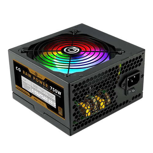 Circle CG Raw Power 750W RGB Pro  80 Plus Bronze SMPS (Black)