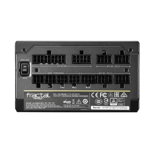 Fractal Design Ion+ 860W Platinum SMPS - 860 Watt 80 Plus Platinum Certification Fully Modular PSU With Active PFC