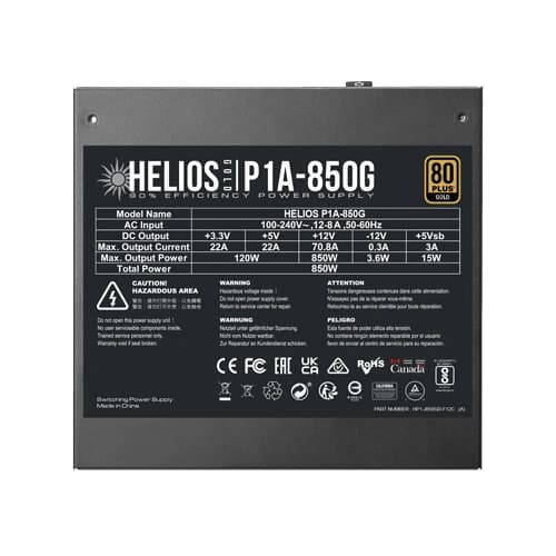 GAMDIAS Helios P1A-850G Fully Modular Smps