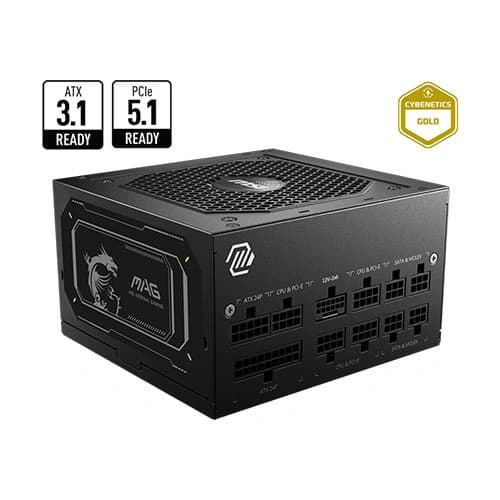 Msi MAG A750GL PCIE5 II Gold ATX 3.1 Fully Modular Smps