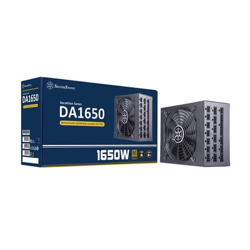 SilverStone DA1650 Gold SMPS - 1650 Watt 80 Plus Gold Certification Fully Modular PSU With Active PFC