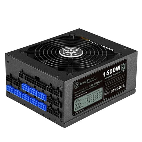 SilverStone ST1500-TI SMPS - 1500 Watt 80 Plus Titanium Certification Fully Modular PSU With Active PFC