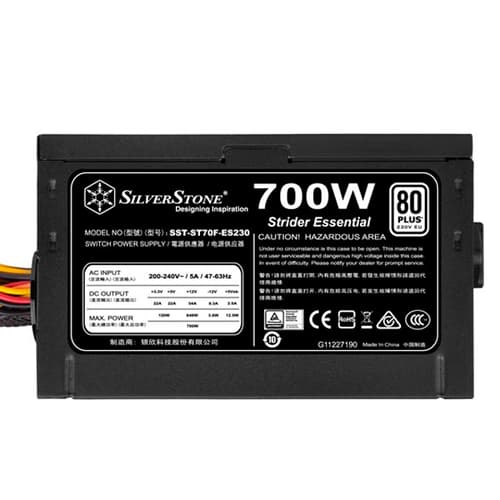 SilverStone ST70F-ES230 SMPS - 700 Watt 80 Plus White Certification PSU With Active PFC
