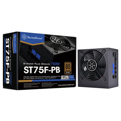 SilverStone ST75F-PB SMPS - 750 Watt 80 Plus Bronze Certification Fully Modular PSU With Active PFC