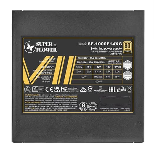 Super Flower Leadex VII XG Gold 1000W ATX3.1 Fully Modular SMPS