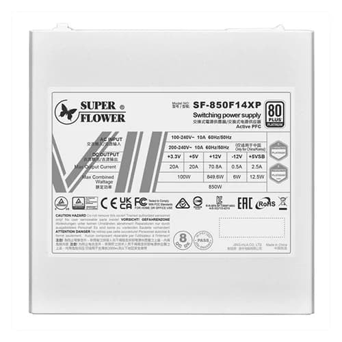 Super Flower Leadex VII 1000W White Platinum Pro ATX3.1 Fully Modular SMPS