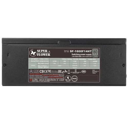 Super Flower Leadex 1600W Titanium ATX 3.1 Modular SMPS