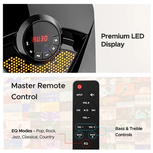 boAt Blitz 1500 Pro 4.1 Channel RGB LED Multi-Connectivity Speaker