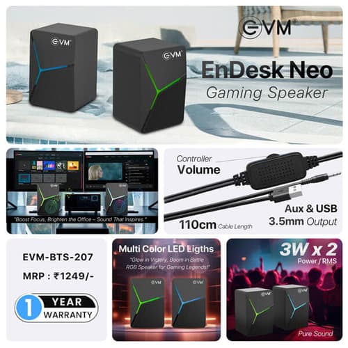 EVM EnDesk Neo Gaming Speaker (EVM-BTS-207-1)