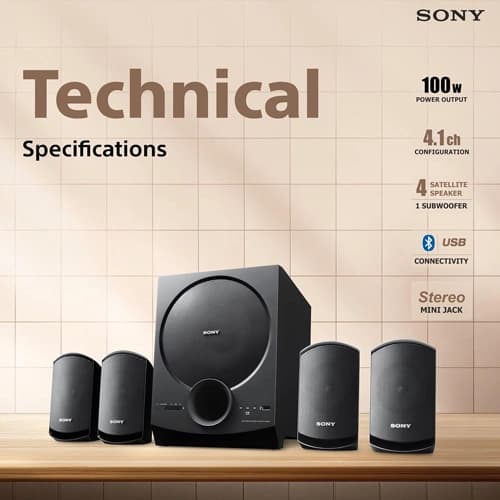 SONY SA-D40M2 4.1 Channel Bluetooth Speaker