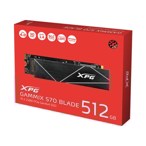 Adata XPG Gammix S70 Blade 512GB M.2 NVMe Gen4 Internal SSD