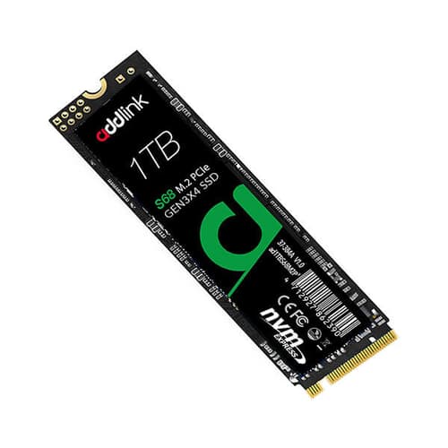 Addlink S68 1TB M.2 NVMe Gen 3x4 Internal SSD (AD1TBS68M2P)