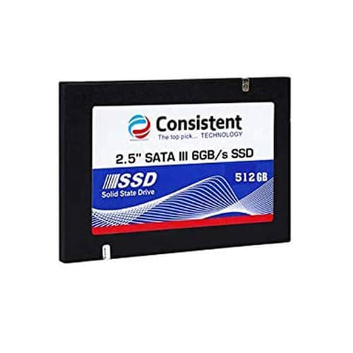 Consistent 512GB 2.5 Inch SATA III Internal SSD