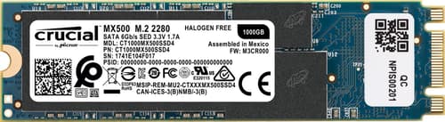 Crucial MX500 3D NAND 1TB M.2