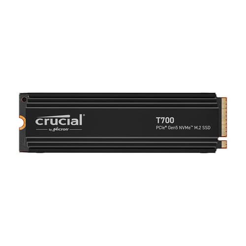 Crucial T700 1TB M.2 NVMe Gen5 Internal SSD with Heatsink