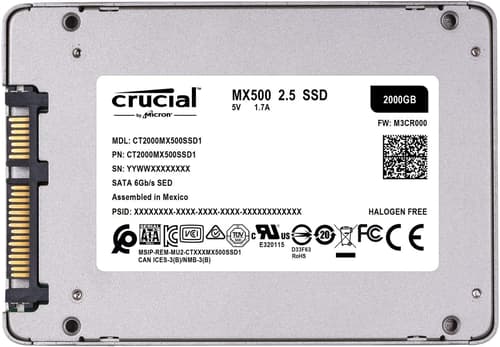 Crucial MX500 2TB Internal SSD